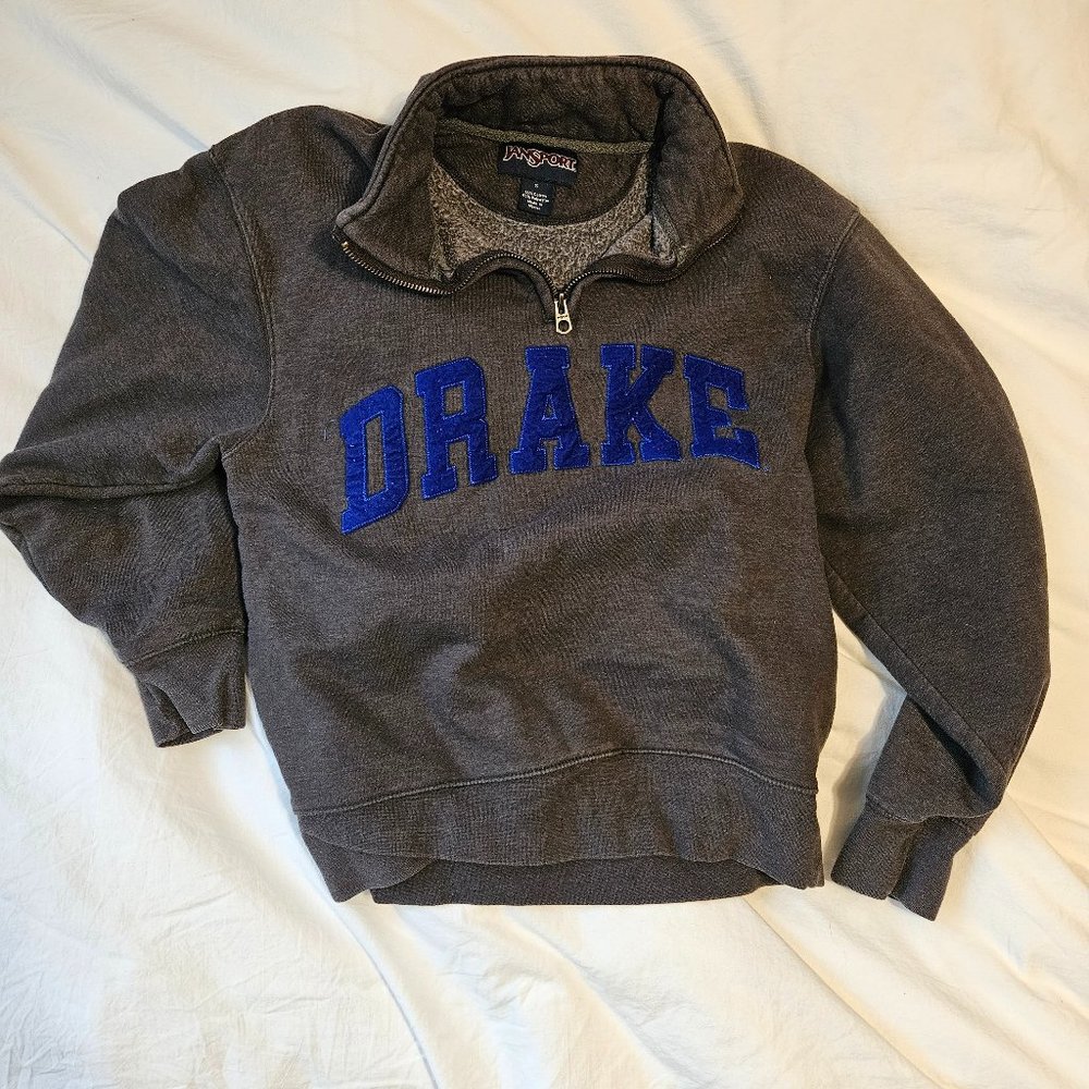 Drake University Jansport 1/4 zip sweatshirt